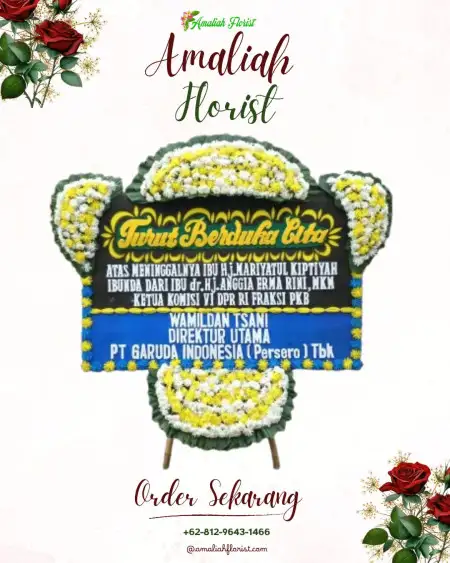 Papan Bunga Duka Tempat Akad Nikah Cibinong